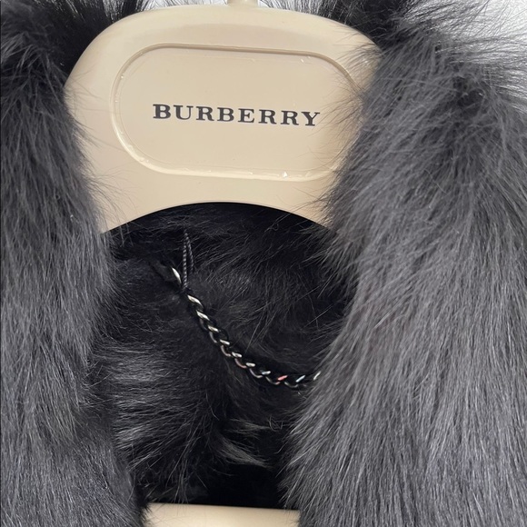 Authentic Burberry 'Tolladine' Black Shearling Trench Coat - Picture 8 of 10